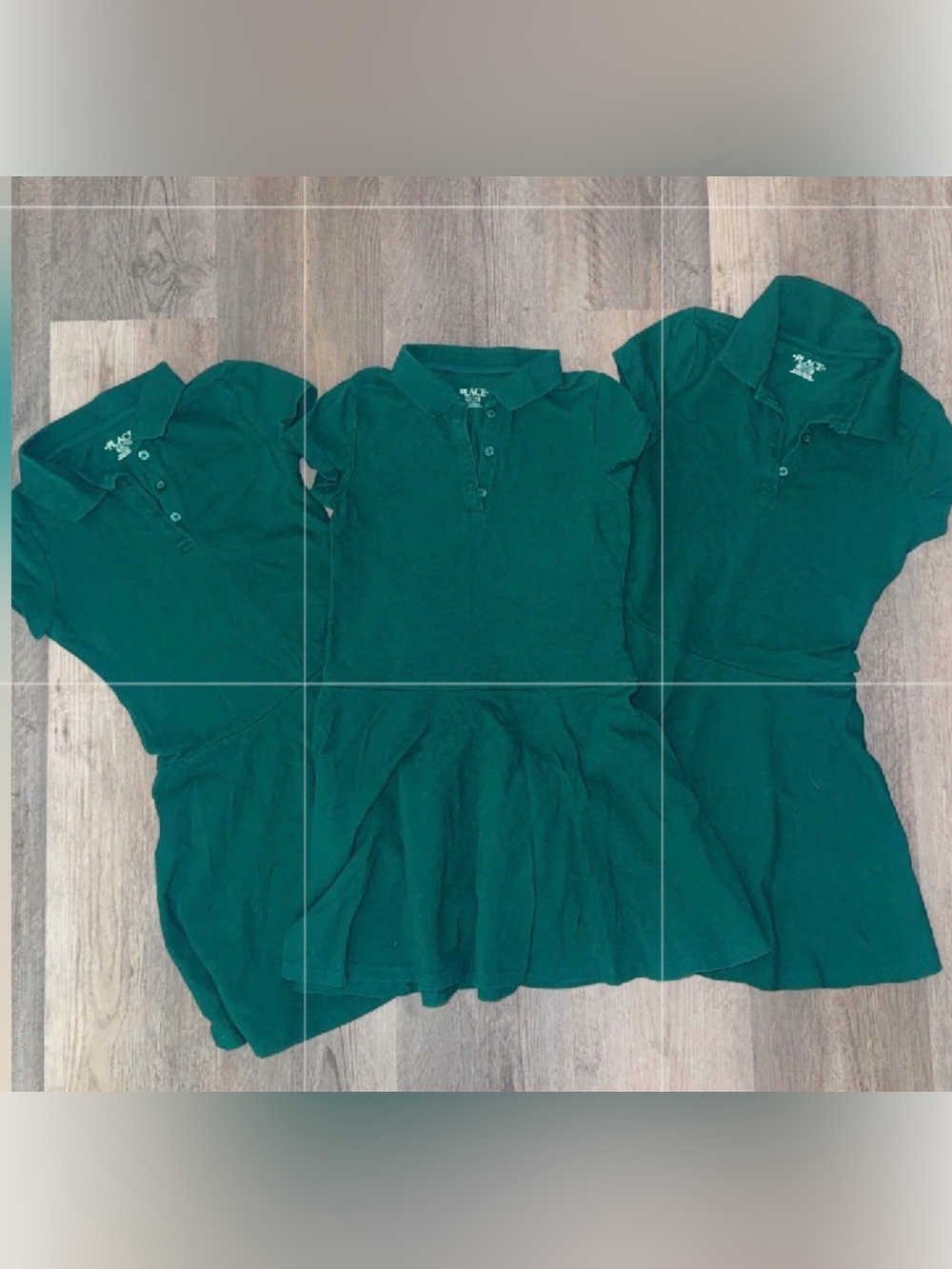 Place Girls' Green Polo Dress BUNDLE OF 3